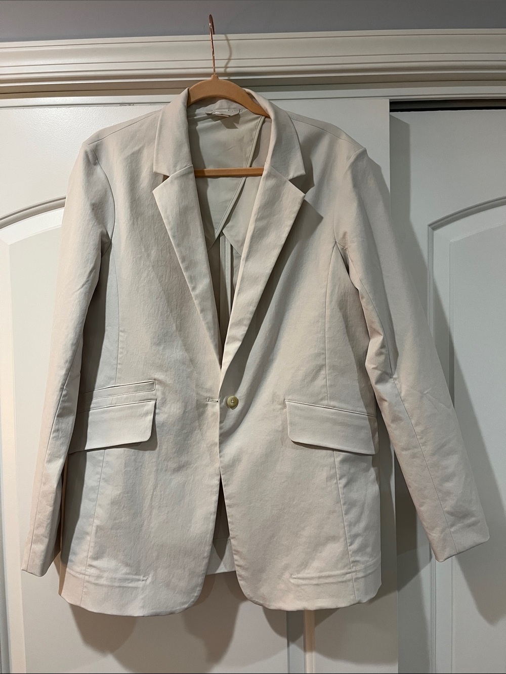 Stone sport material blazer
